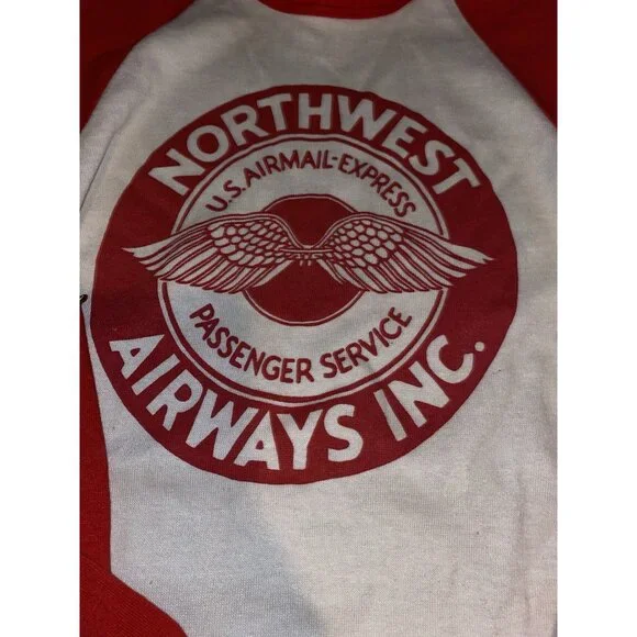 Vintage Northwest Airlines U.S. Airmail Express  Size M With Pins - Picture 3 of 8